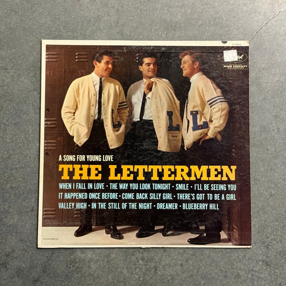The Lettermen A Song For Young Love Vinyl LP Capitol Records T 1669 Mono 1962